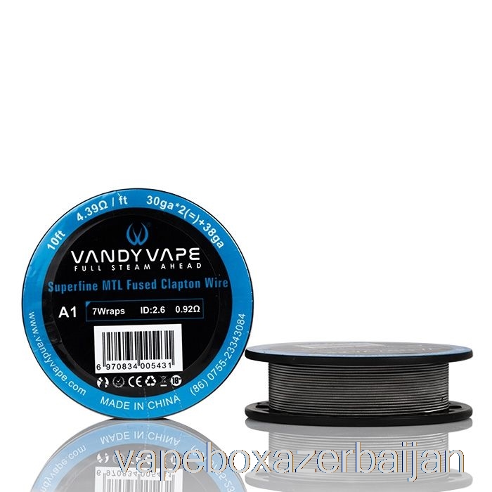 E-Juice Vape Vandy Vape Superfine MTL Wire SPOOLS - 10 Feet 8.53ohm A1 Clapton Wire